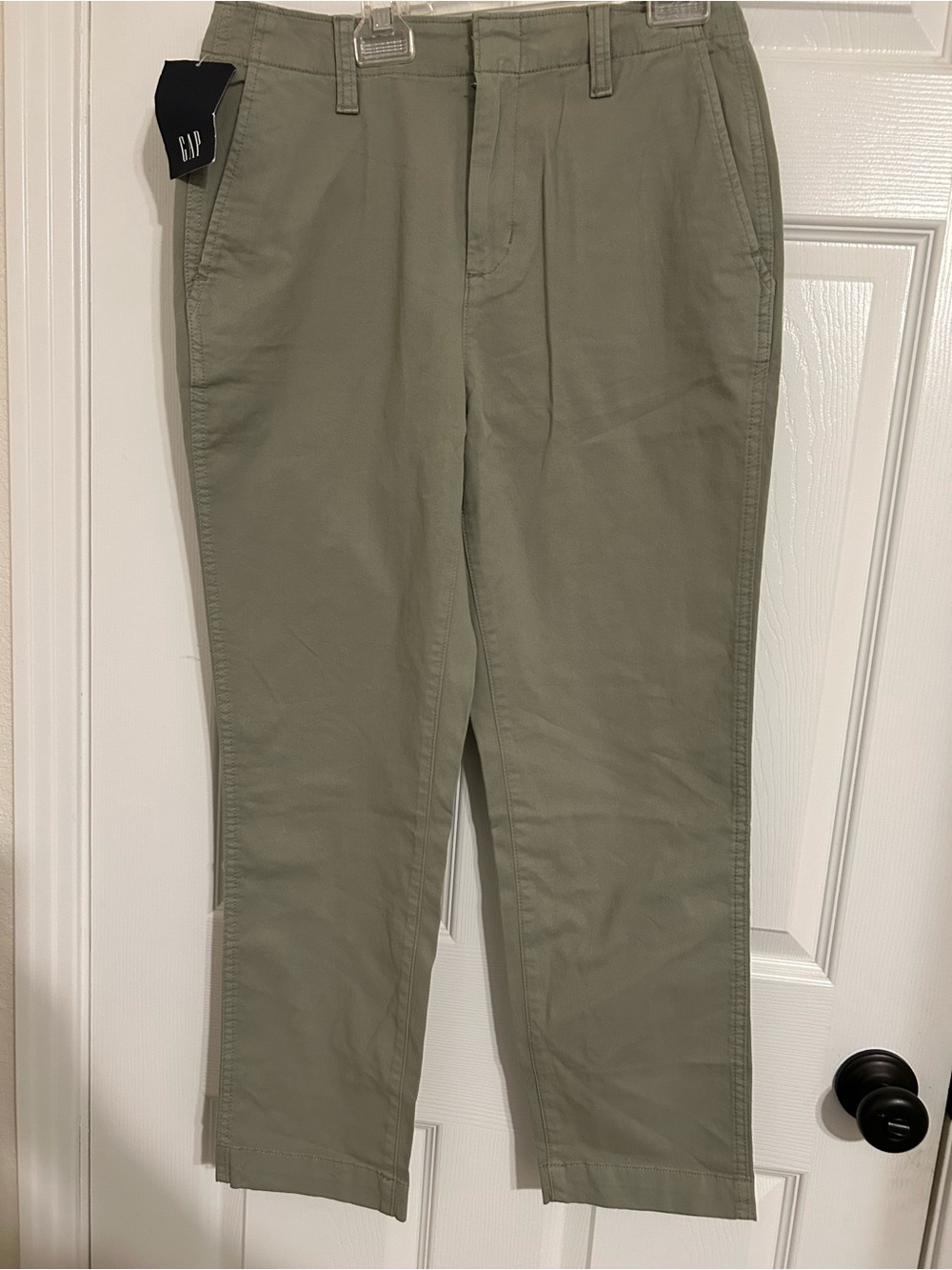 Gap Womens Slim Ankle Pant Olive Green Chino Trousers Size 6 NWT 1868327‎